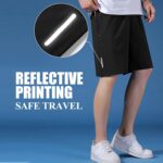 Mens Athletic Running Shorts,5 inch Quick Dry Lightweight Two Packets Gym Workout Basketball Hiking Golf Casual Short - Image 2