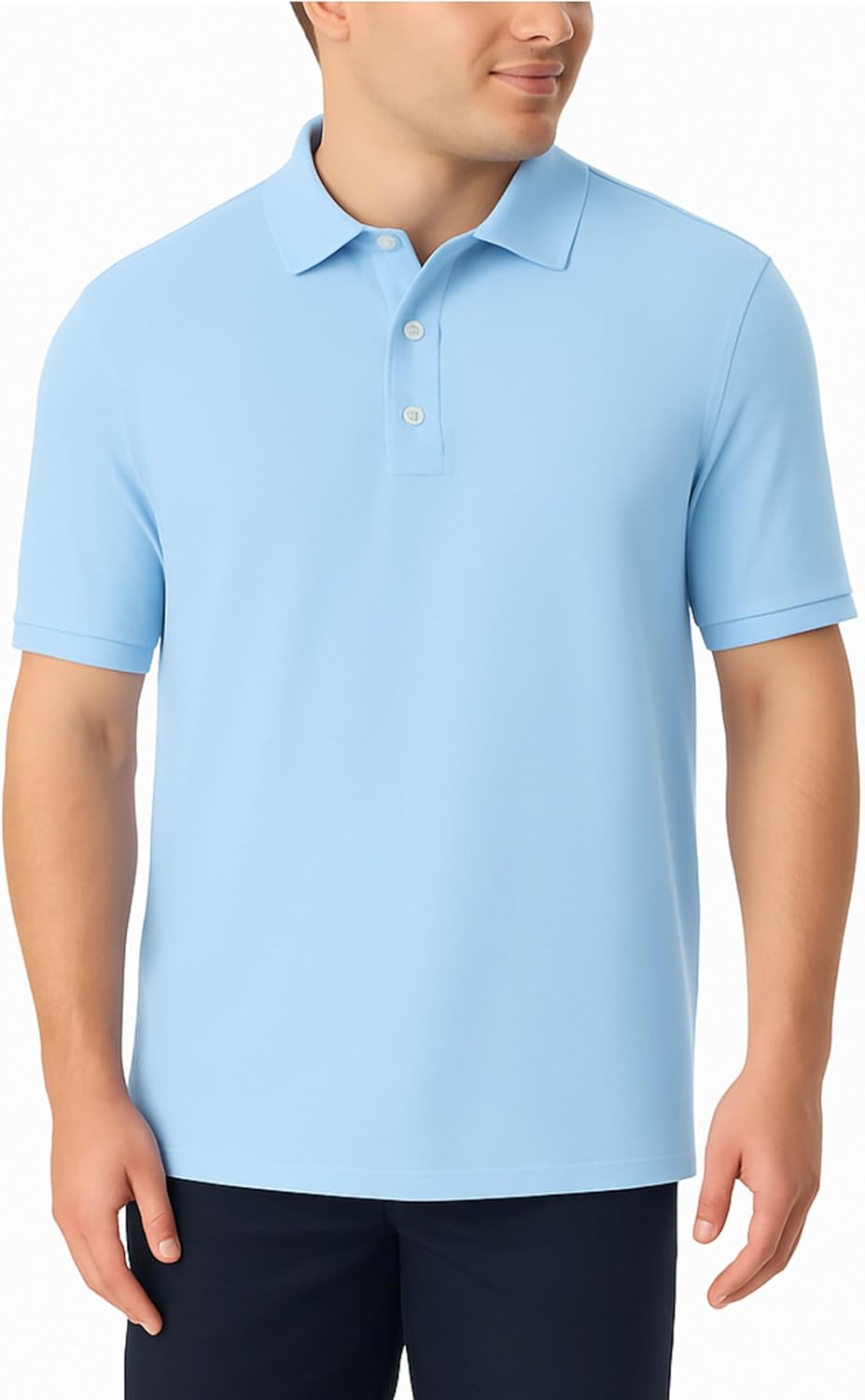 71TCaNrdLiL._AC_SL1500_.jpg Men Short Sleeve Pique Polo T-Shirt - Image 1