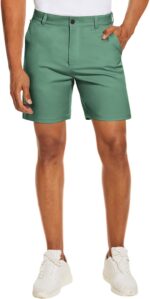 Men's Golf Dress Shorts Flat Front  7 Inch Lightweight Quick Dry Chino Casual with Pockets - Image 2
