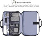 11.6-12.9 Inch Waterproof Laptop Bag Sleeve for Women Men Business Briefcase with Organizer Case, Black - Image 2