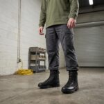 Men's Tactical Boots 8 Inch Side Zipper Military Combat Boots Leather Duty Work Boots for Men Police Motorcycle - Image 2